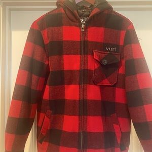 Vurt wool zip up hooded jacket size medium. Men’s or women’s